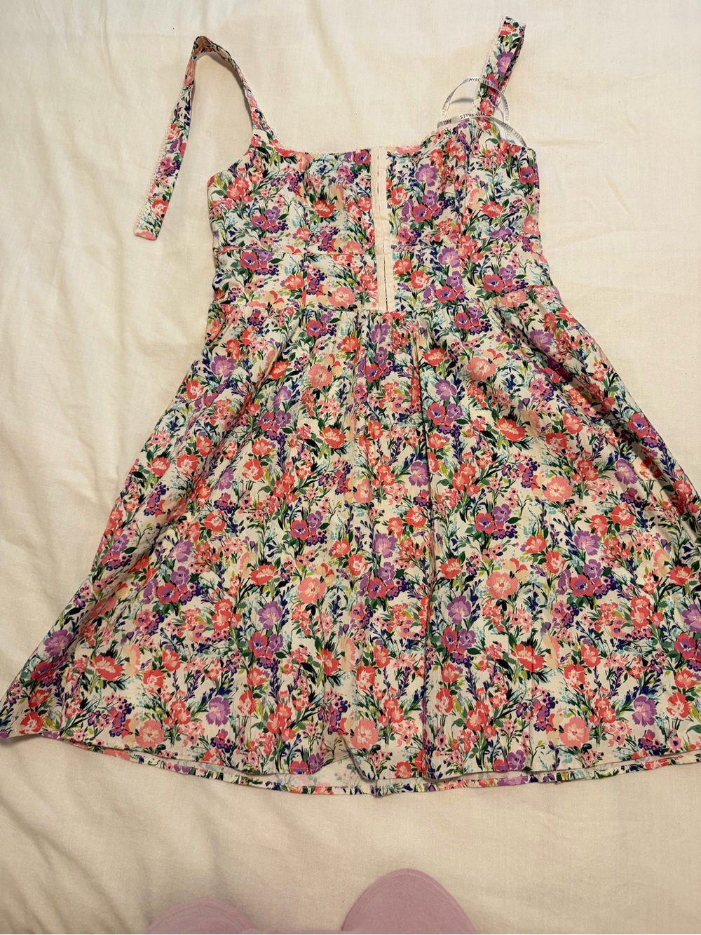 AVEC LES FILLES floral mini sundress - size 12